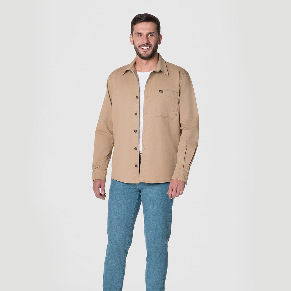 Camichaqueta para hombre color verde oscuro