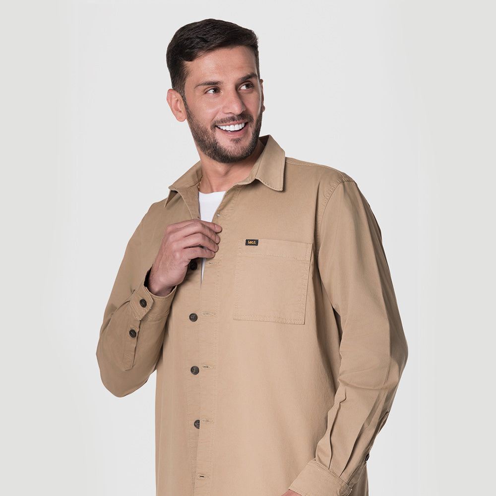 Camichaqueta para hombre color verde oscuro