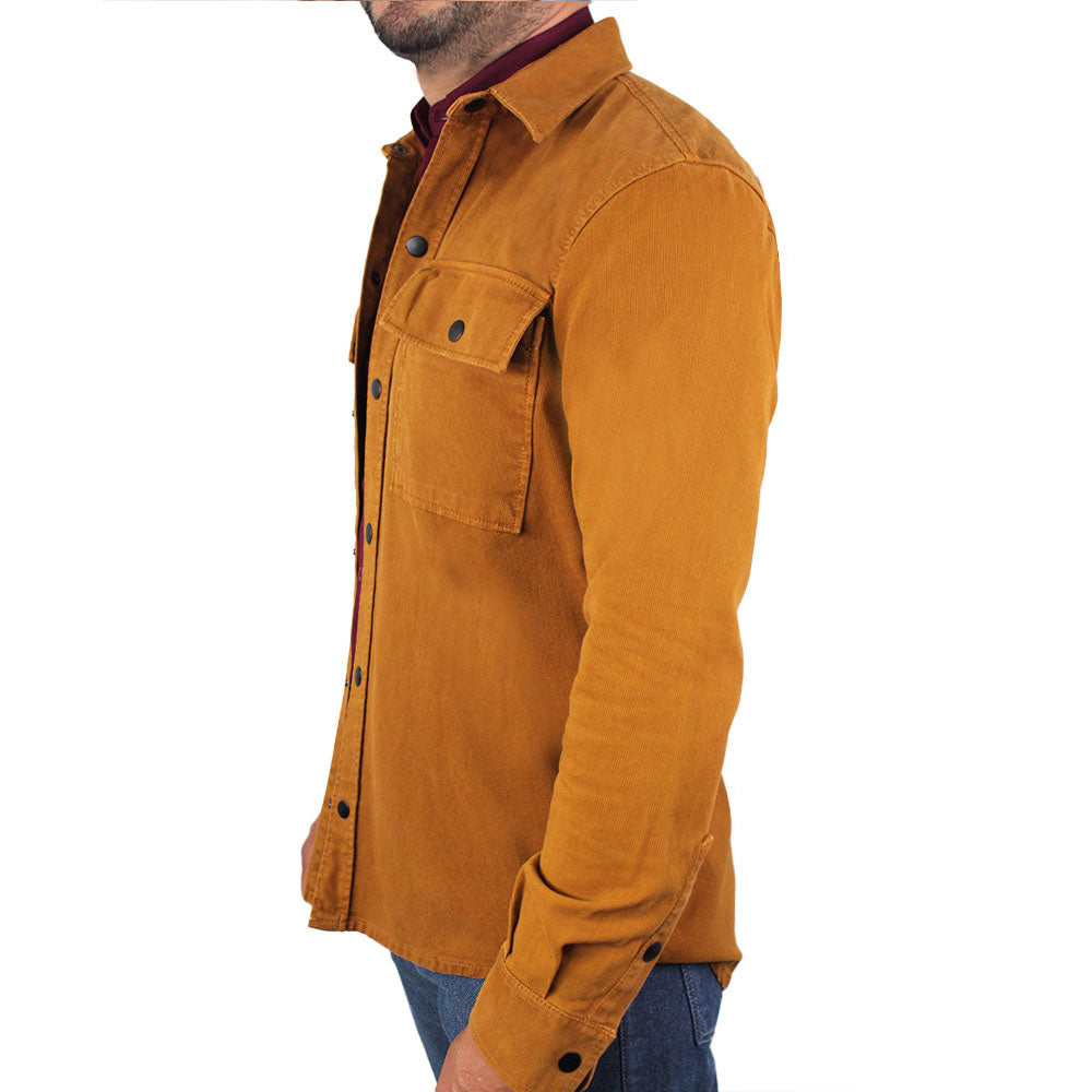 Camichaqueta para hombre color mostaza