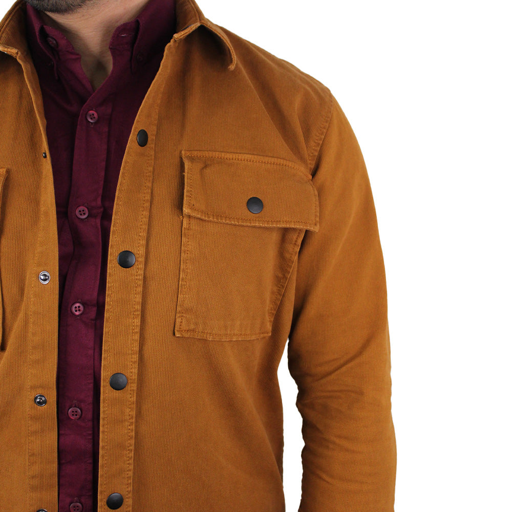 Camichaqueta para hombre color mostaza