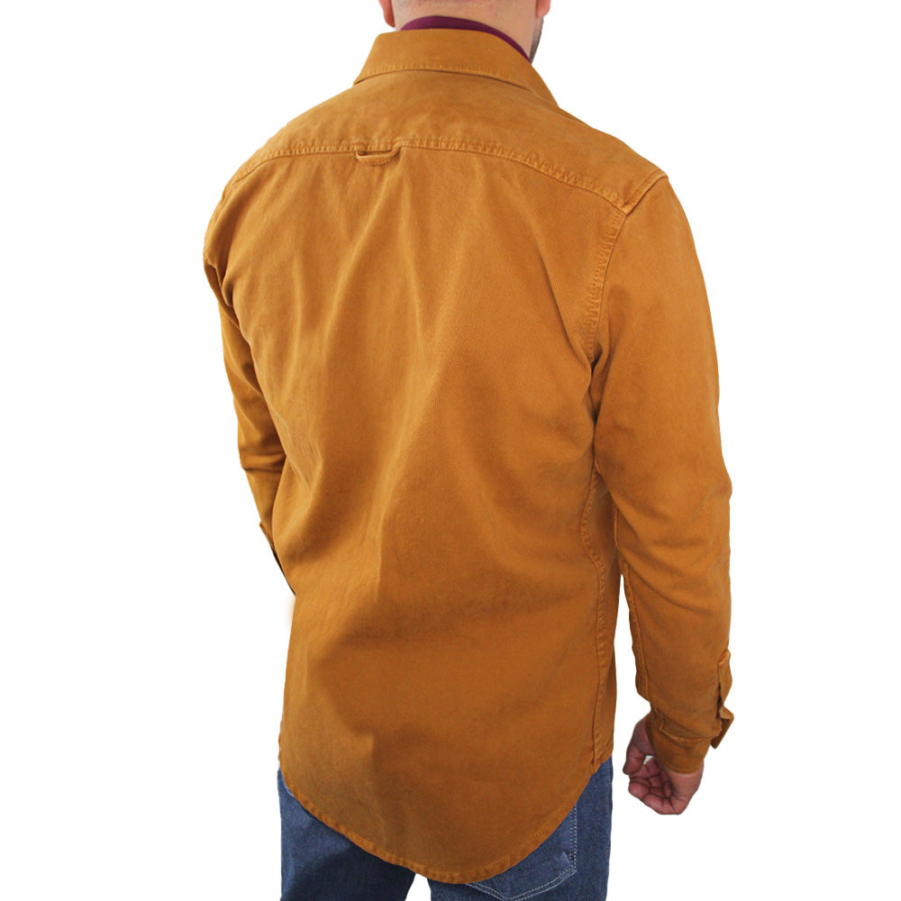 Camichaqueta para hombre color mostaza