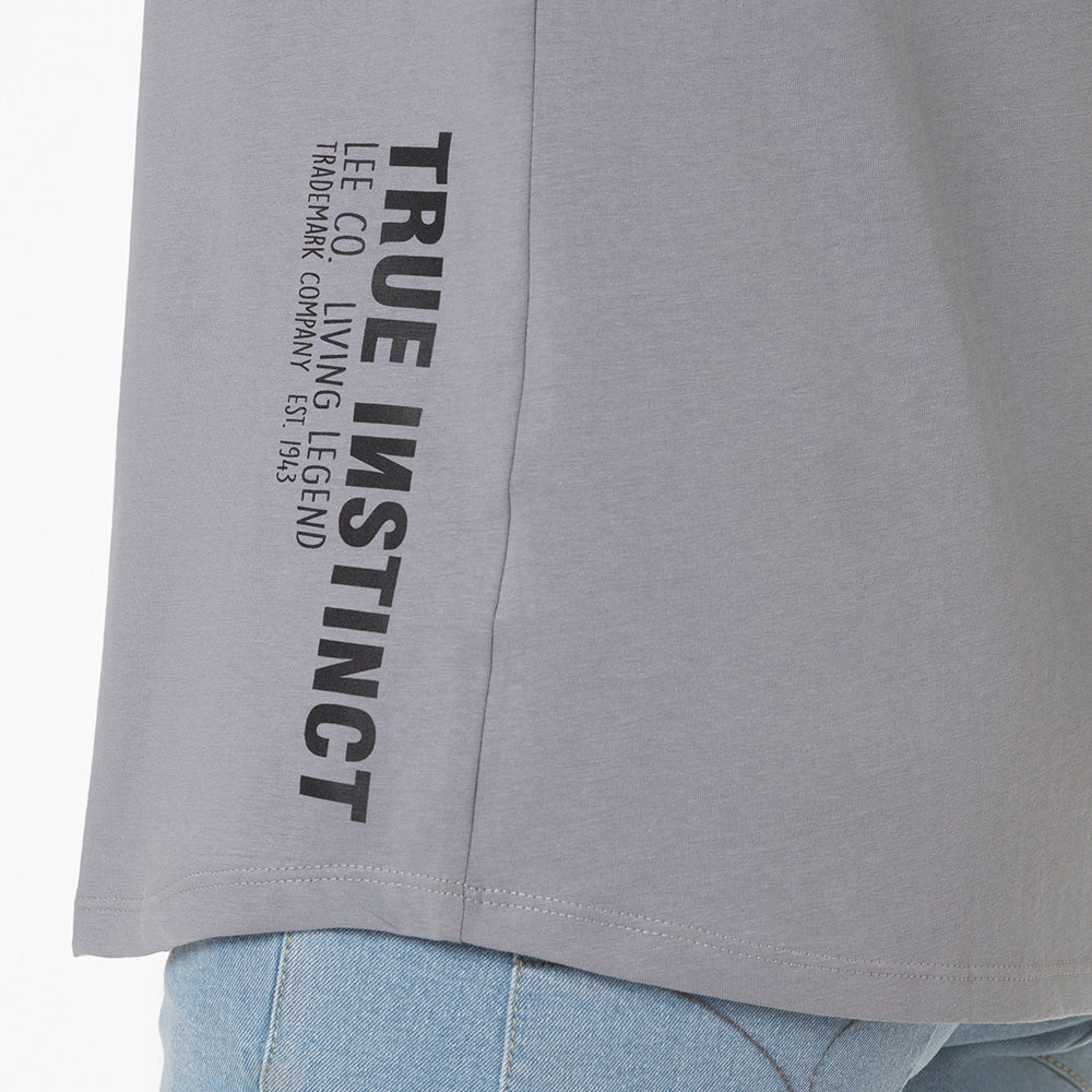 Camiseta manga corta true instinct Lec Lee - Gris