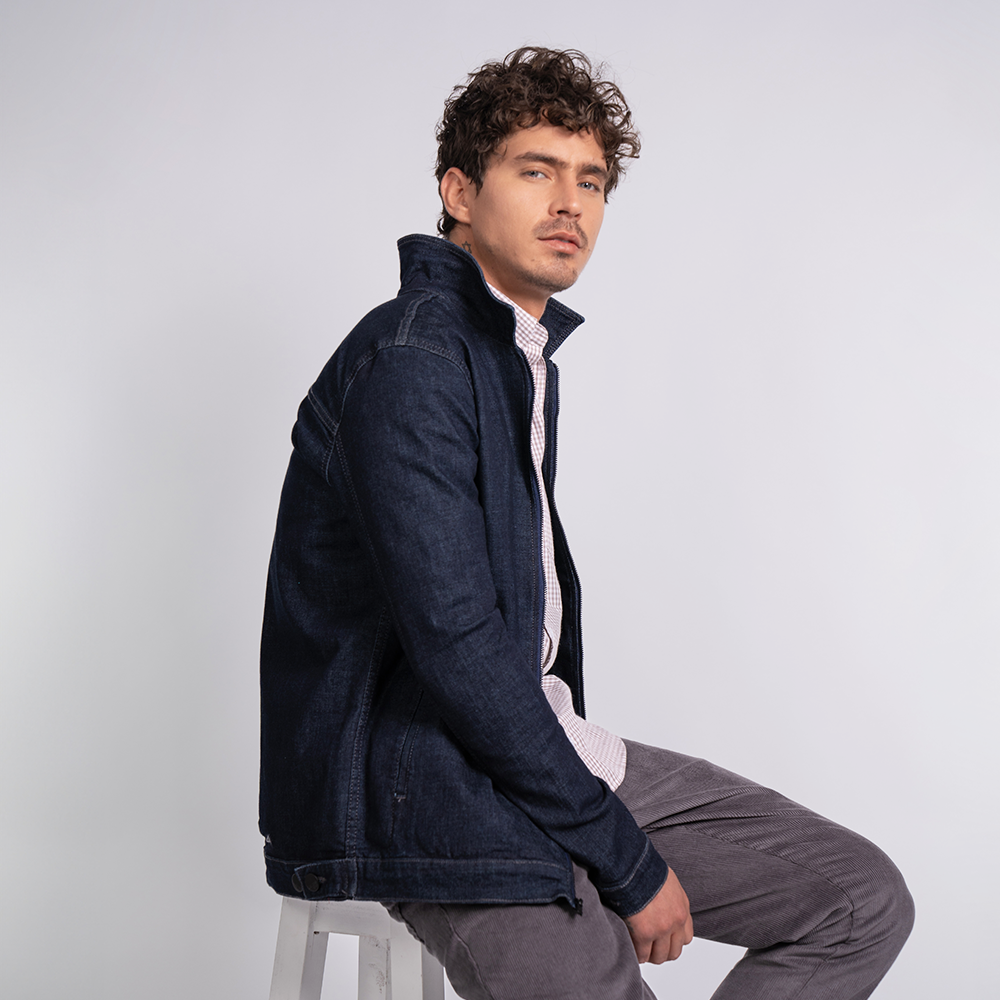 Chaqueta en Denim con cierre para Hombre Lec Lee