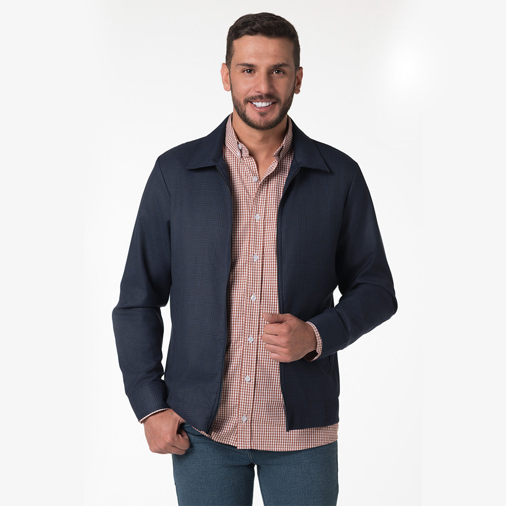Chaqueta cuadros para Hombre Lec Lee - Azul
