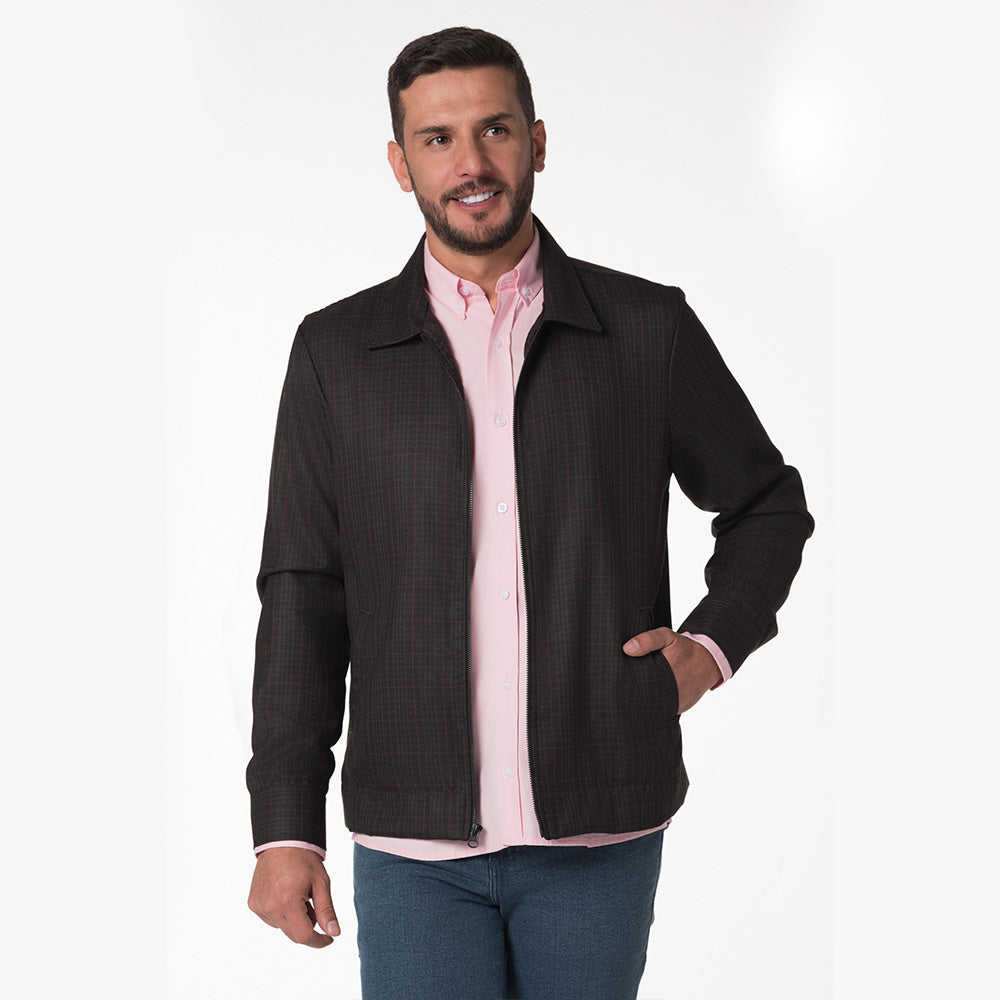 Chaqueta Cuadros para Hombre Lec Lee - Café