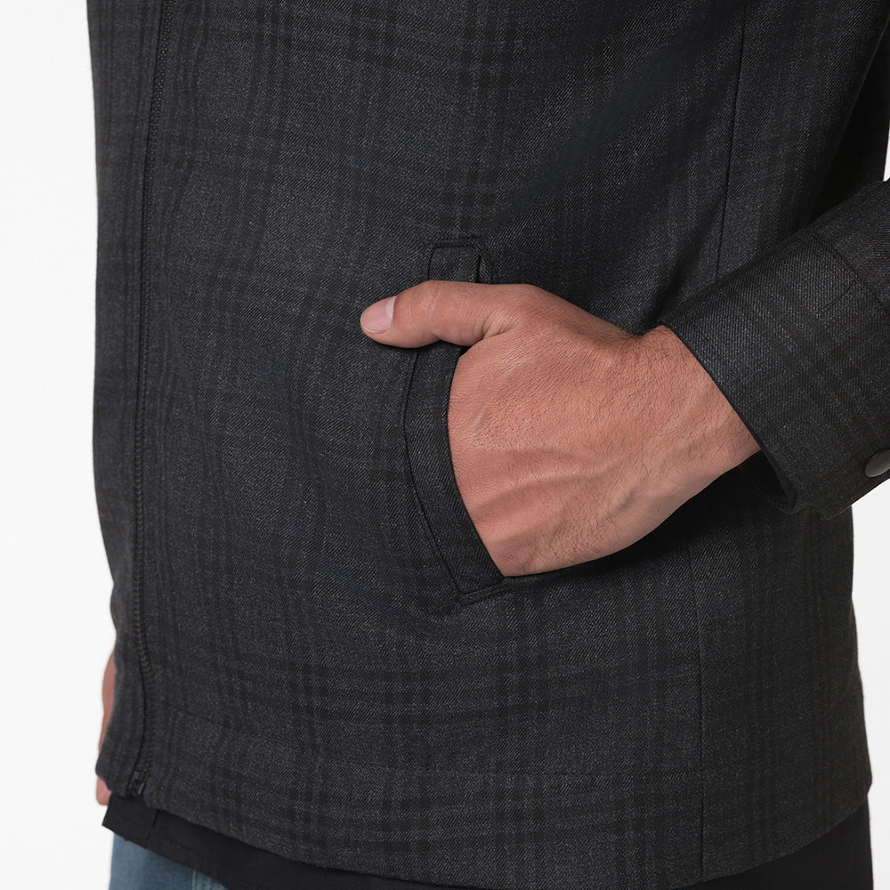 Chaqueta Cuadros para Hombre Lec Lee - Gris