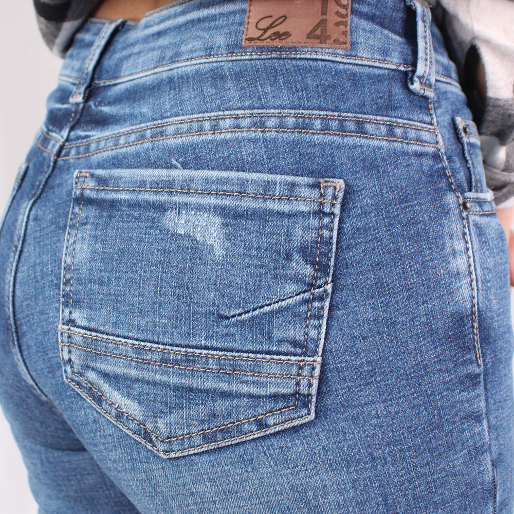 Jean Tiro Medio para Mujer Lec Lee