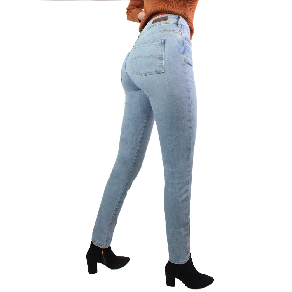 Jean Skinny Fit Indigo Claro Para Mujer Lec Lee