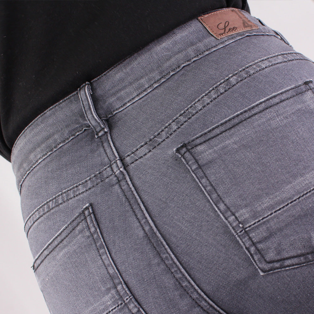 Jean Mujer Tiro Alto Lec Lee  Gris Claro