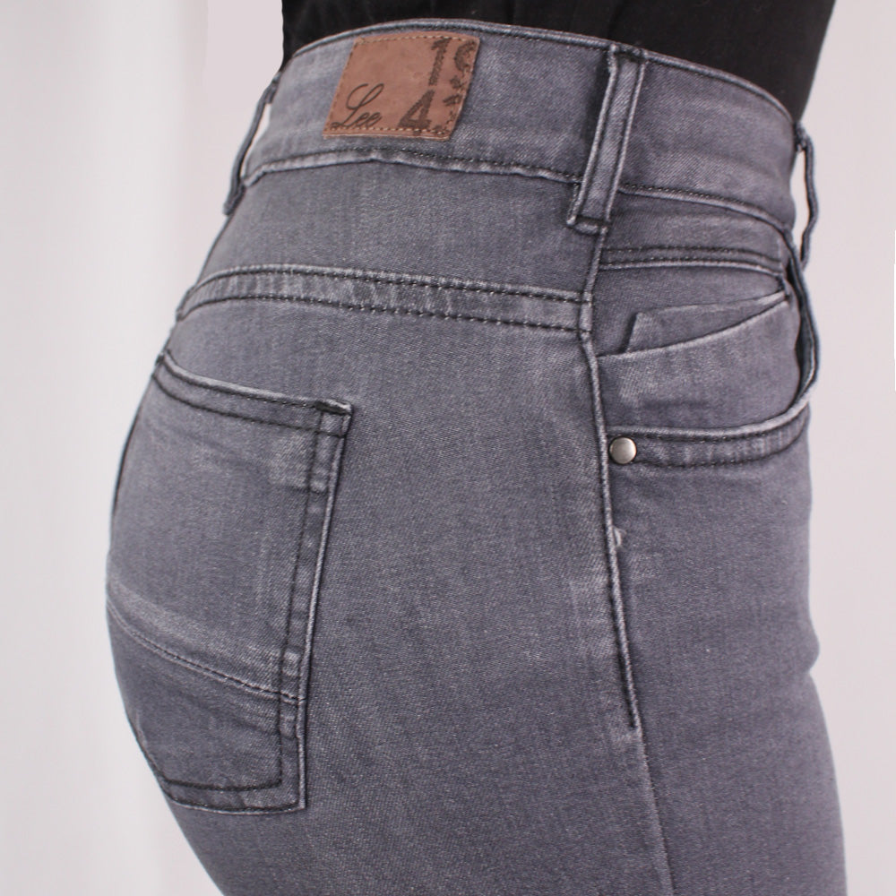 Jean Mujer Tiro Alto Lec Lee  Gris Claro