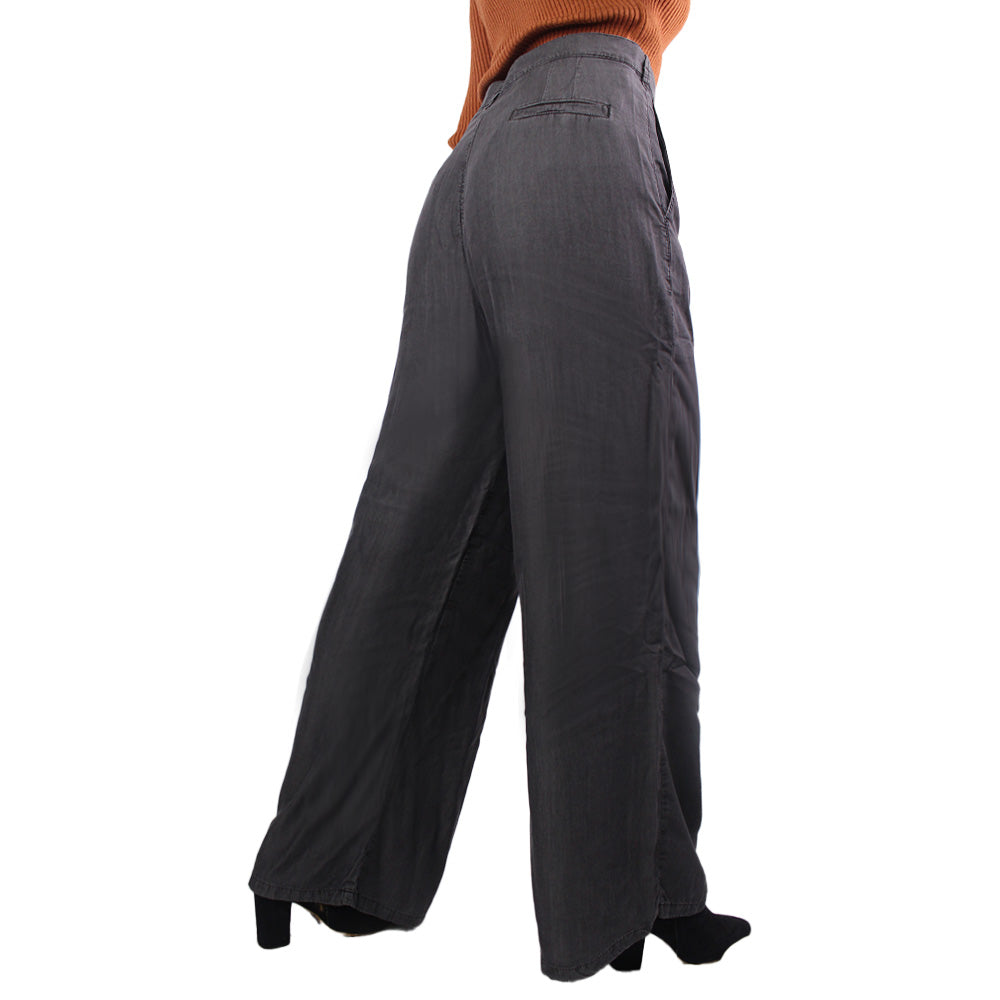 Pantalón Palazzo Para Mujer Lec Lee - Gris Oscuro