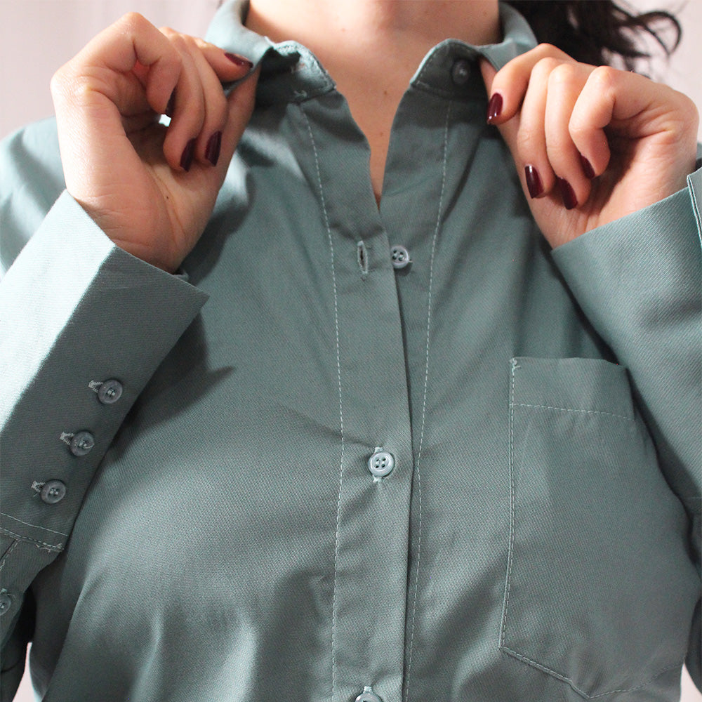 Blusa De Mujer Lec Lee Verde Pardo