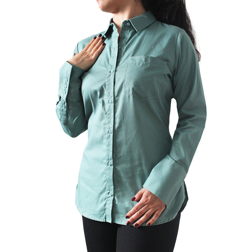 Blusa De Mujer Lec Lee Verde Pardo