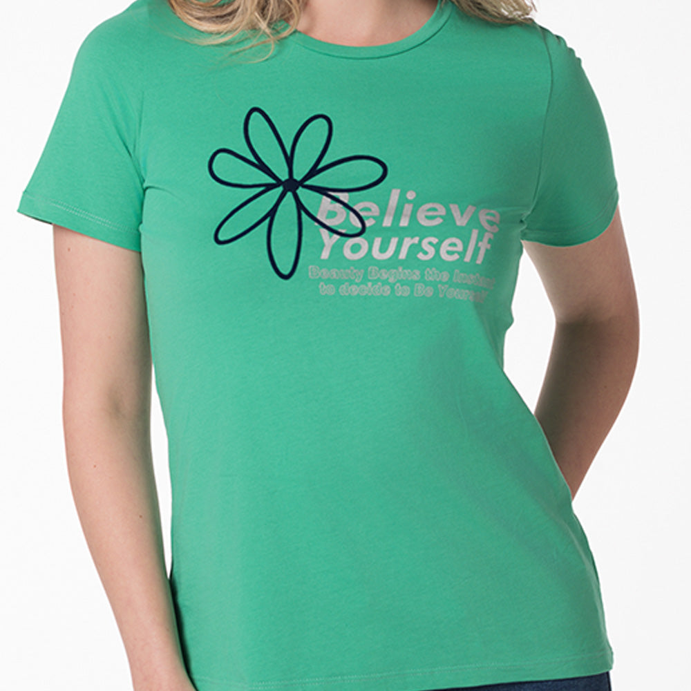 Camiseta manga corta para mujer Lec Lee - Verde