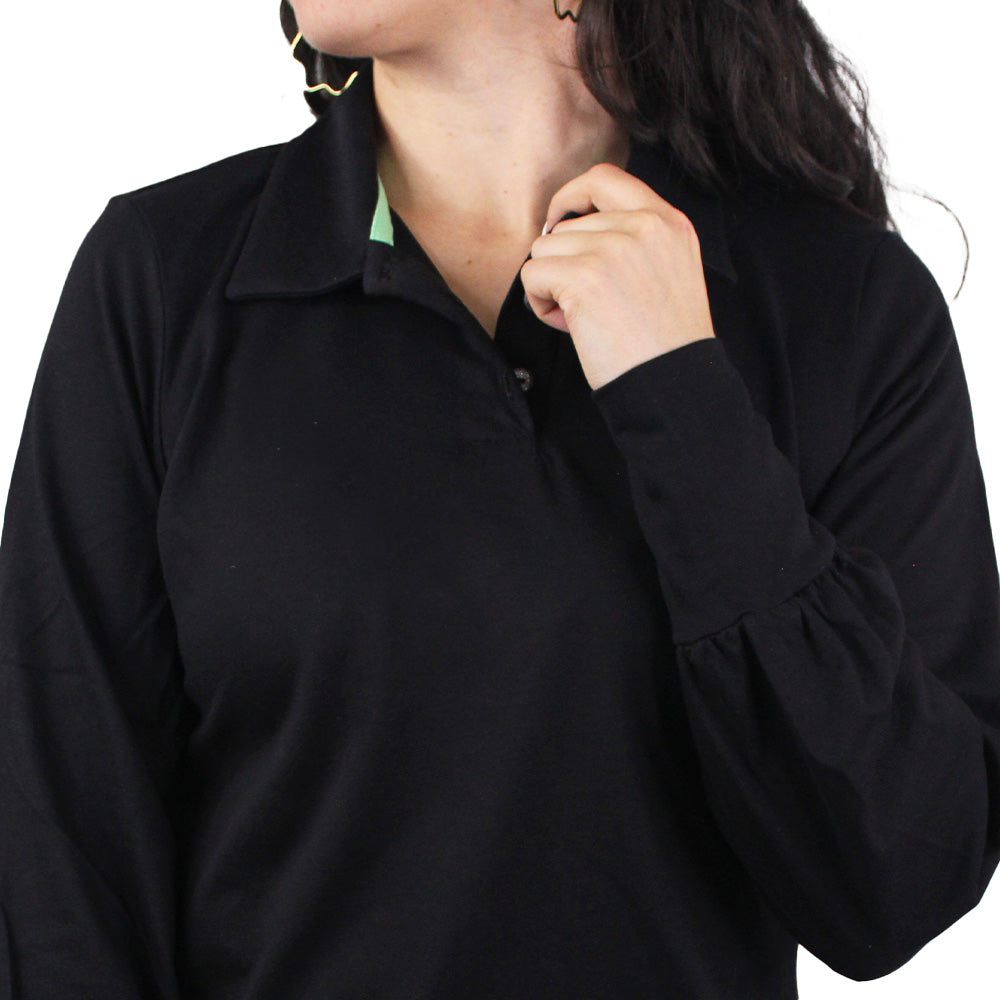 Camiseta polo manga larga para mujer Lec Lee