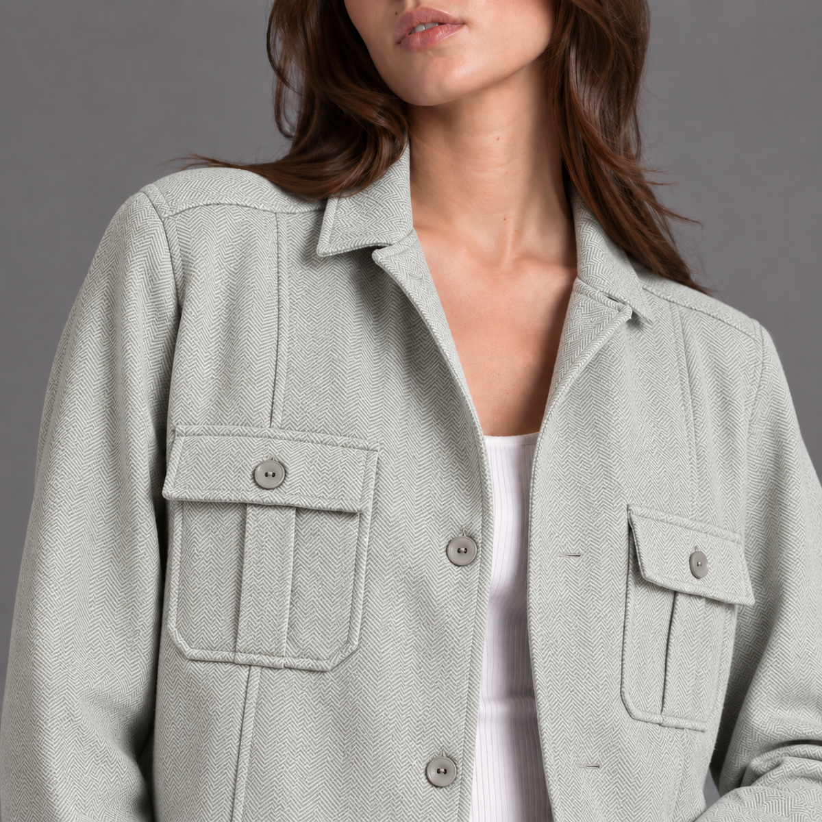 Chaqueta Liviana Mujer Lec Lee Verde Claro