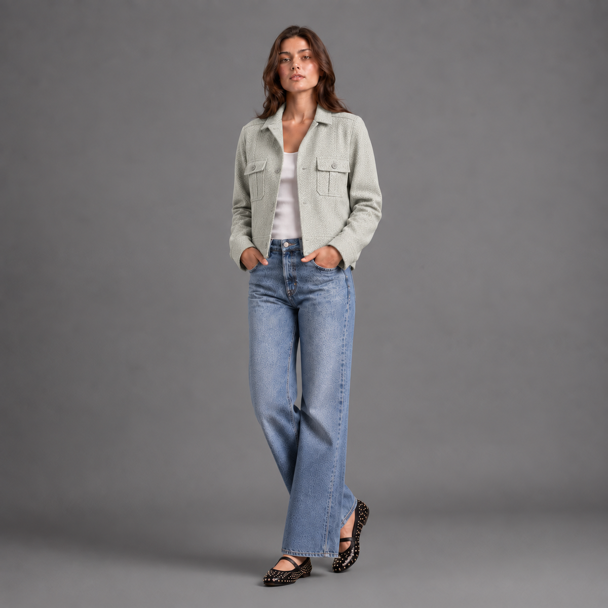 Chaqueta Liviana Mujer Lec Lee Verde Claro