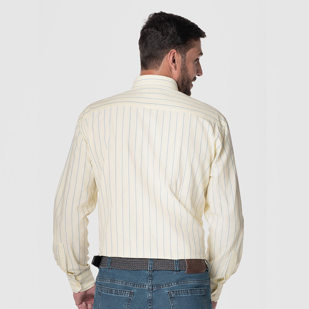 Camisa Casual Hombre Lec Lee Amarilla
