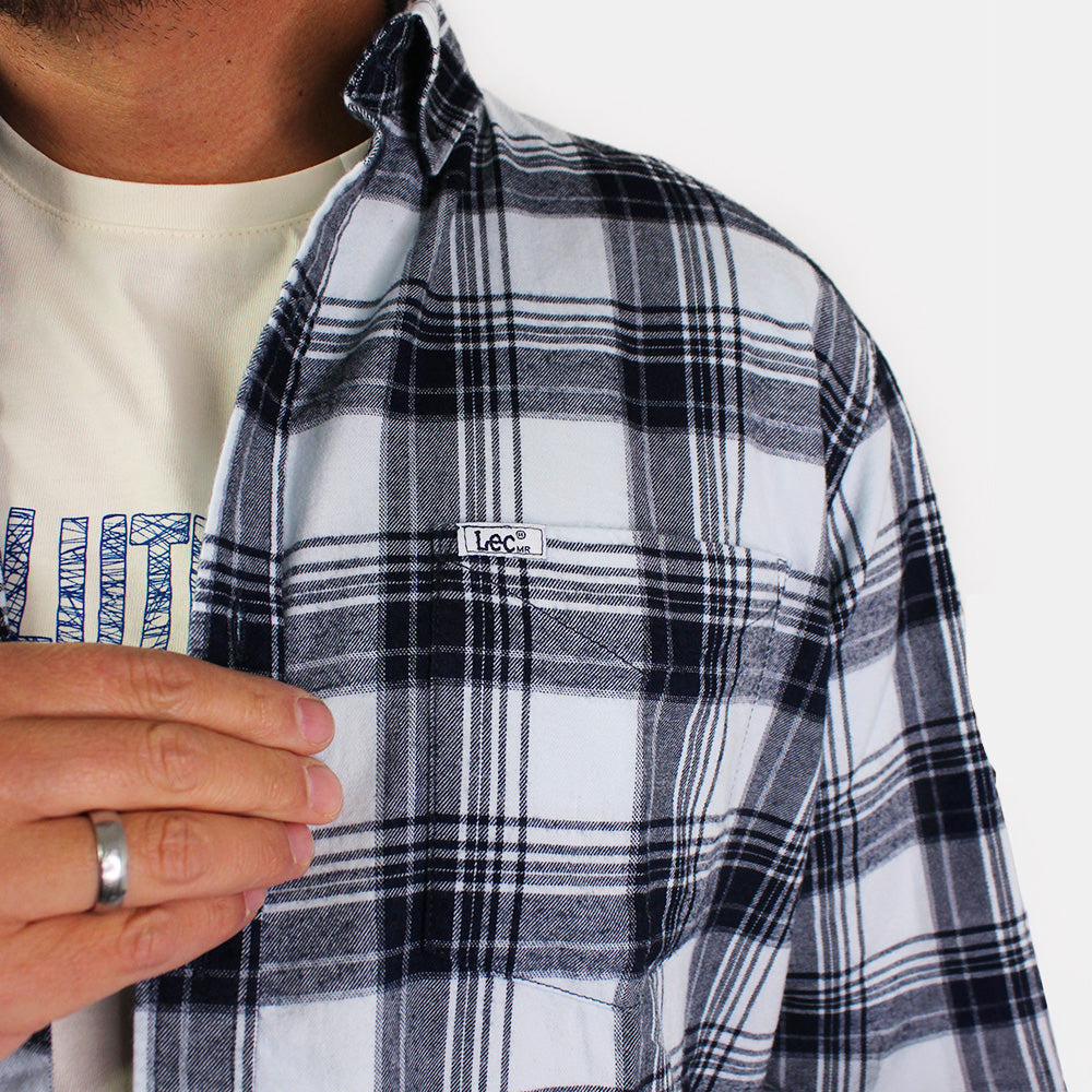 Camisa Leñadora Hombre Lec Lee Azul