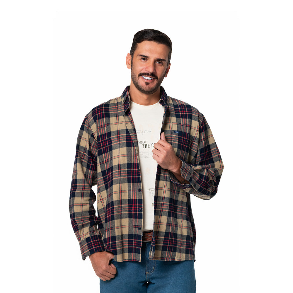 Camisa Leñadora Hombre Lec Lee Kaki