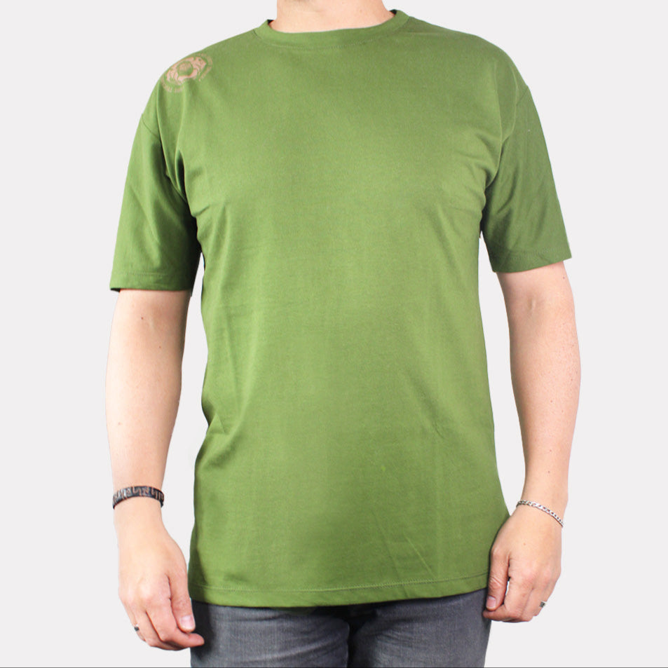 Camiseta Unicolor Hombre Lec Lee Verde