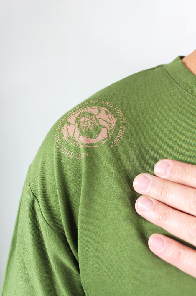 Camiseta Unicolor Hombre Lec Lee Verde