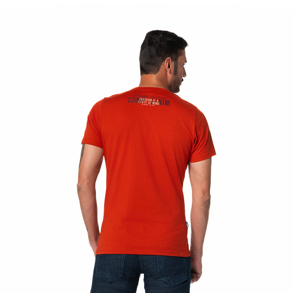 Camiseta Básica Hombre Lec Lee Terracota