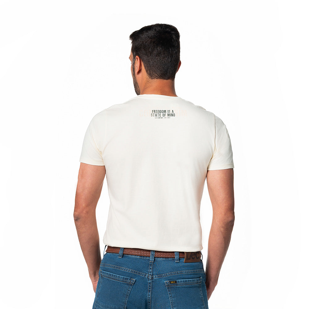 Camiseta Básica Hombre Lec Lee Terracota