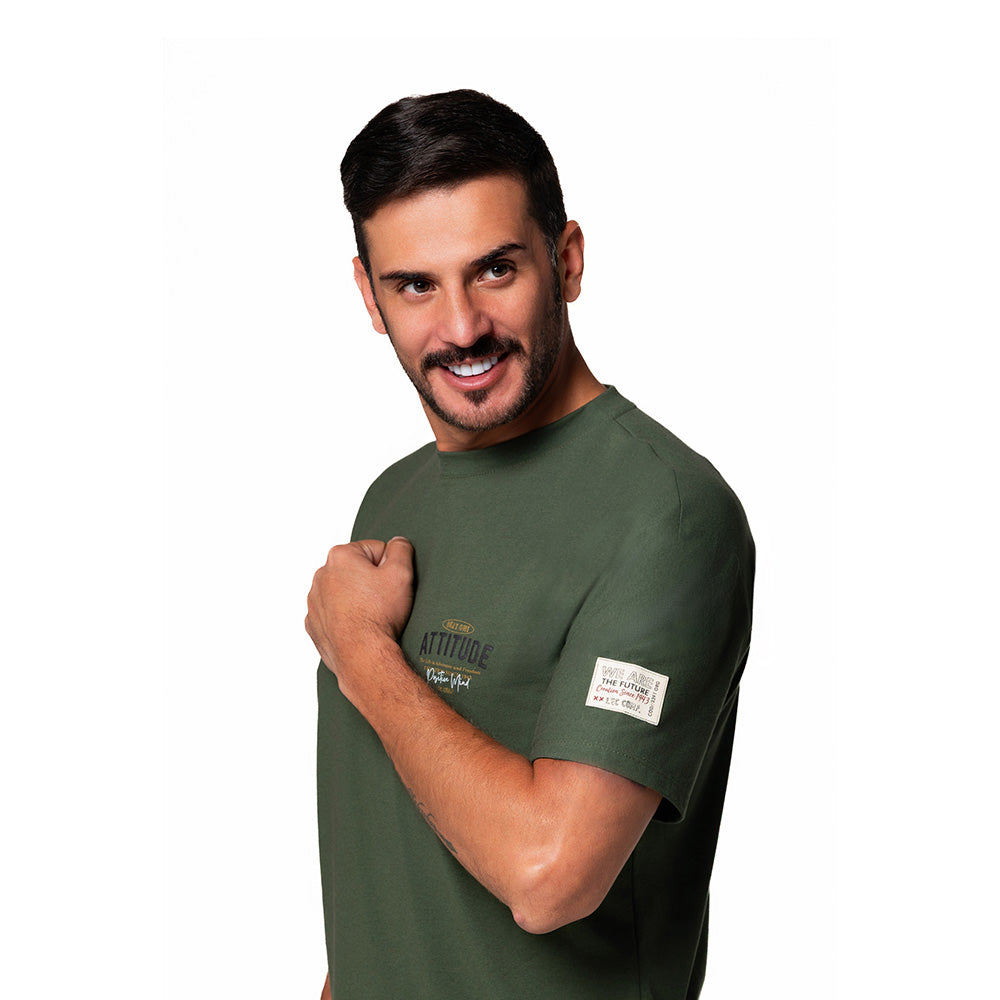Camiseta Básica Hombre Lec Lee Verde