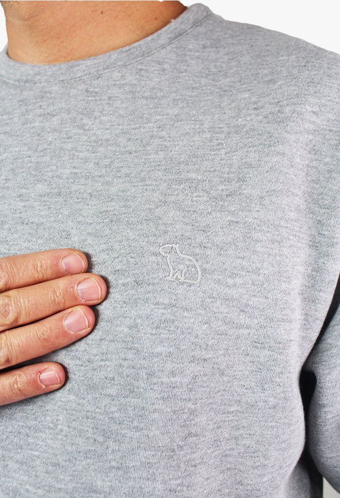 Buzo Unicolor Hombre Lec Lee Gris Claro