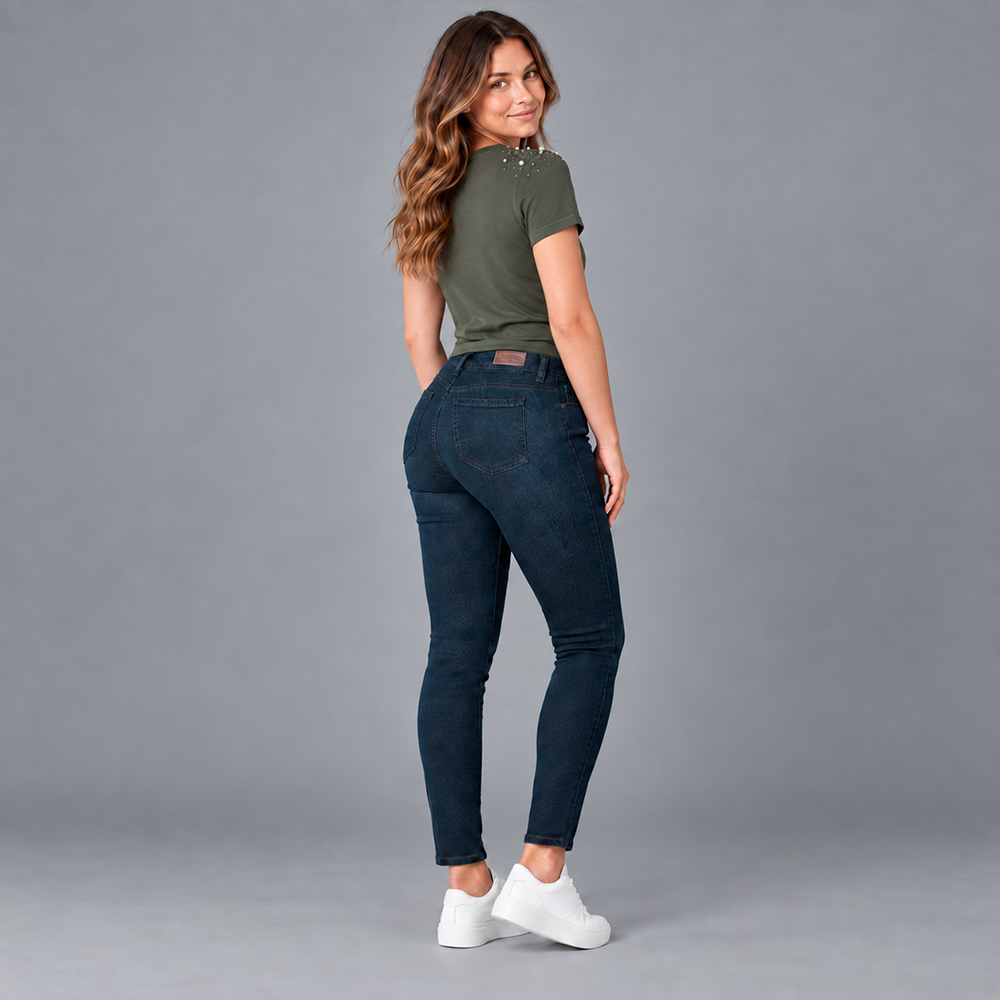 Jean skinny fit Indigo Oscuro para Mujer