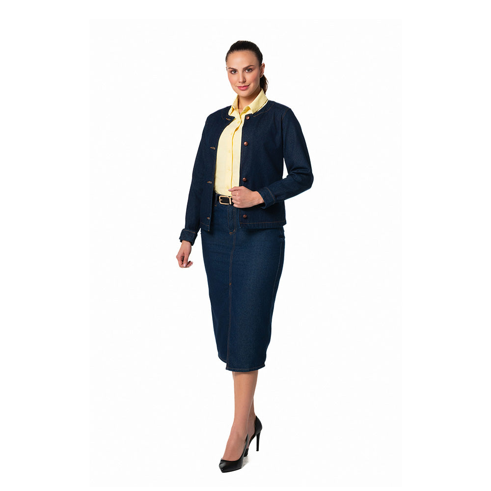 Chaqueta en denim clásica para mujer Lec Lee