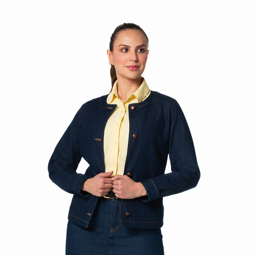 Chaqueta en denim clásica para mujer Lec Lee