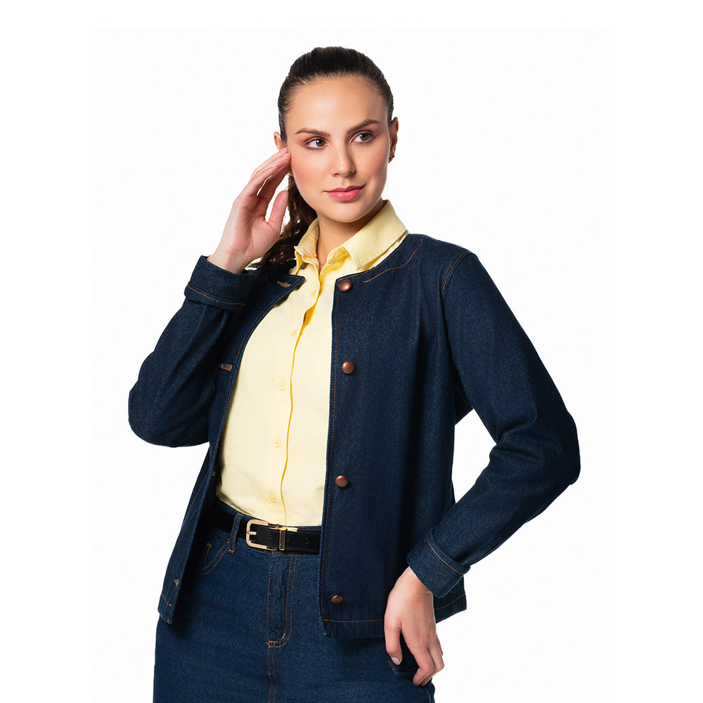 Chaqueta en denim clásica para mujer Lec Lee