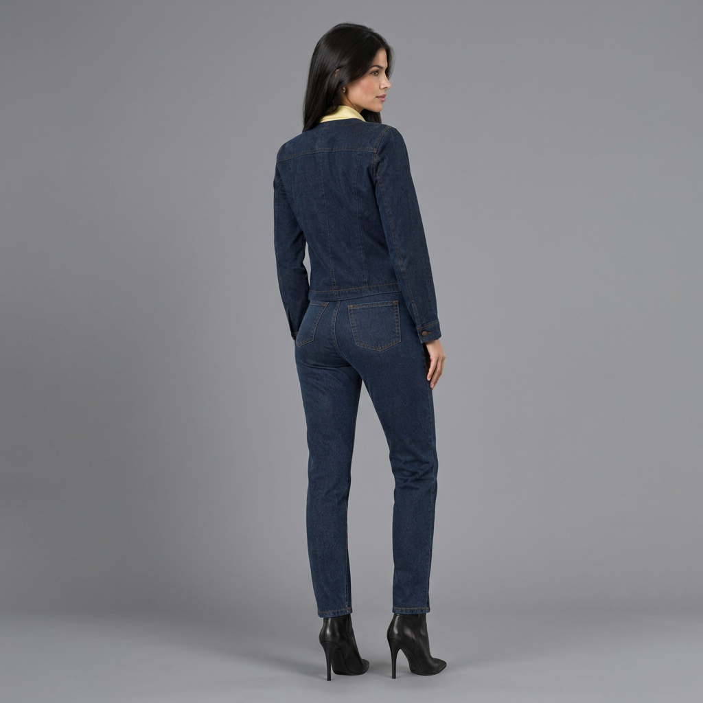 Chaqueta en denim clásica para mujer Lec Lee