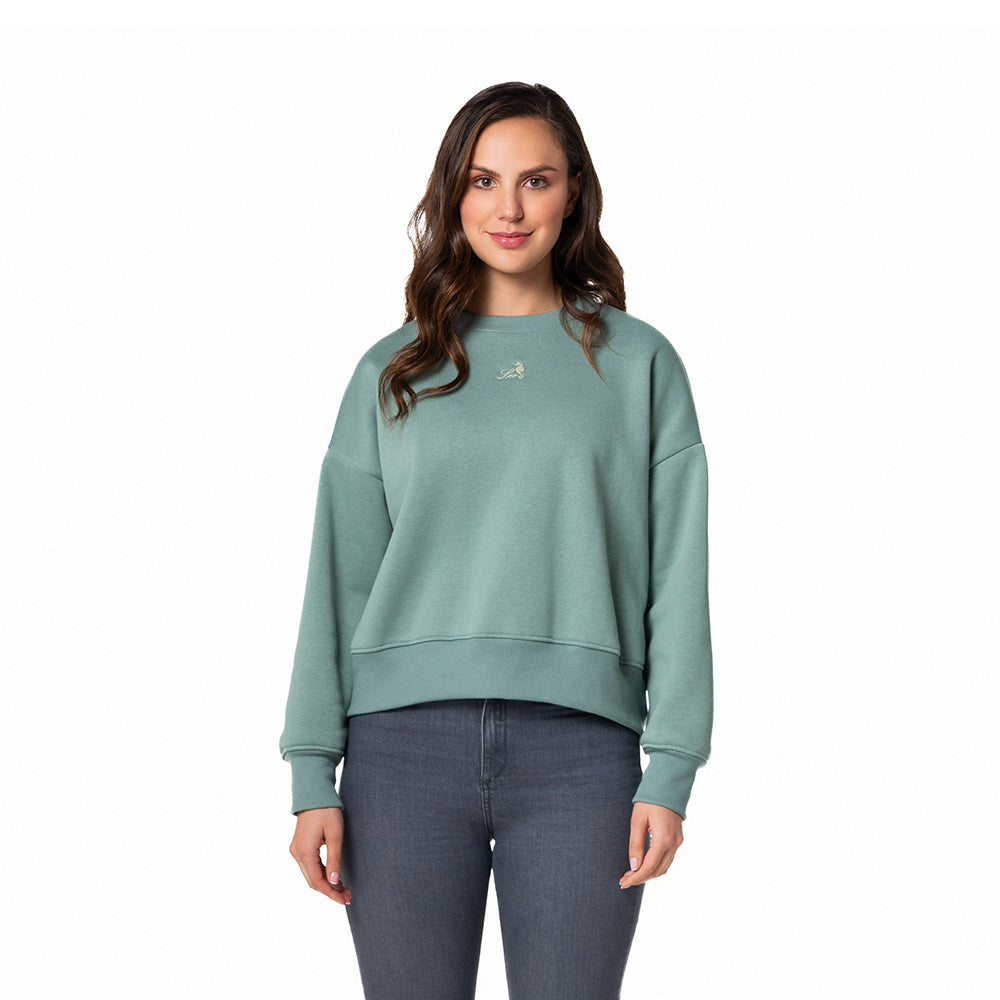 Buzo cuello redondo para mujer Lec Lee - Verde Esmeralda