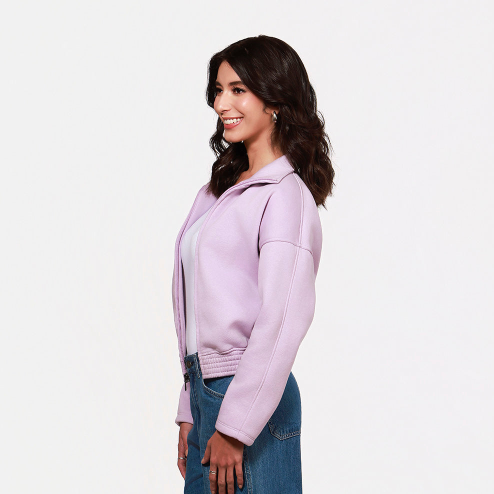 Chaqueta Casual Mujer Lec Lee – Lila y Gris