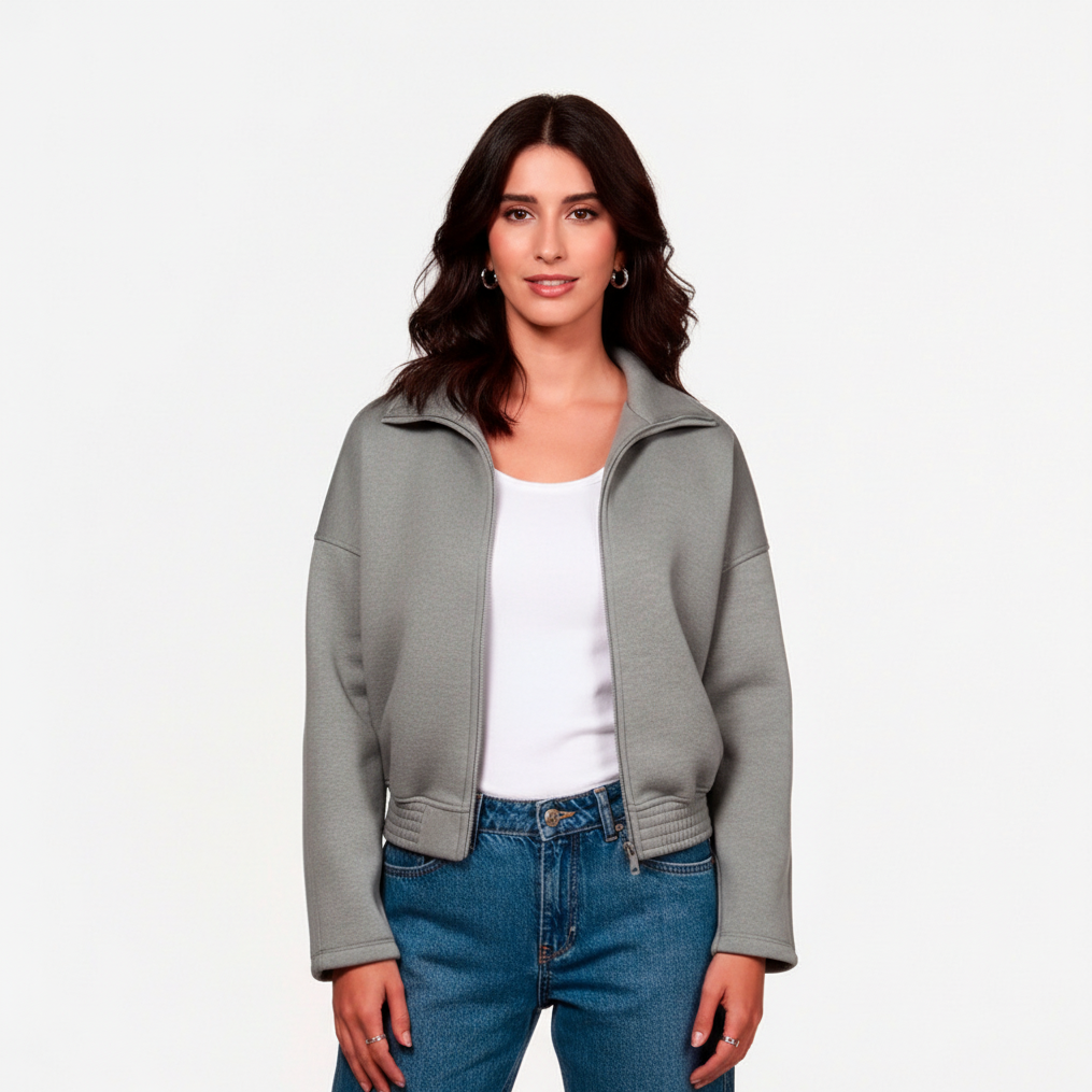 Chaqueta Casual Mujer Lec Lee – Lila y Gris