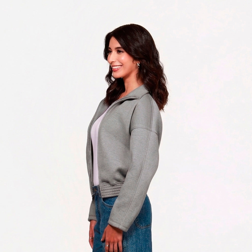 Chaqueta Casual Mujer Lec Lee – Lila y Gris