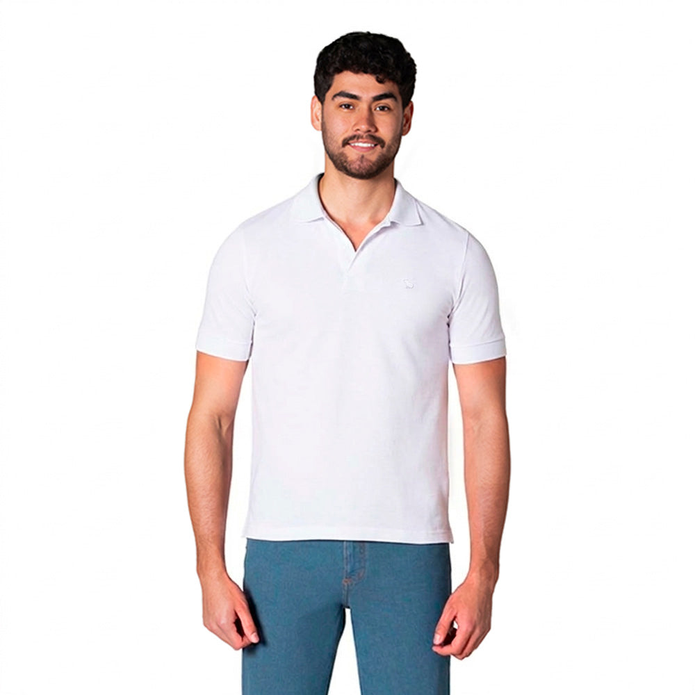 Camiseta Polo 303 Hombre Lec Lee - Blanco