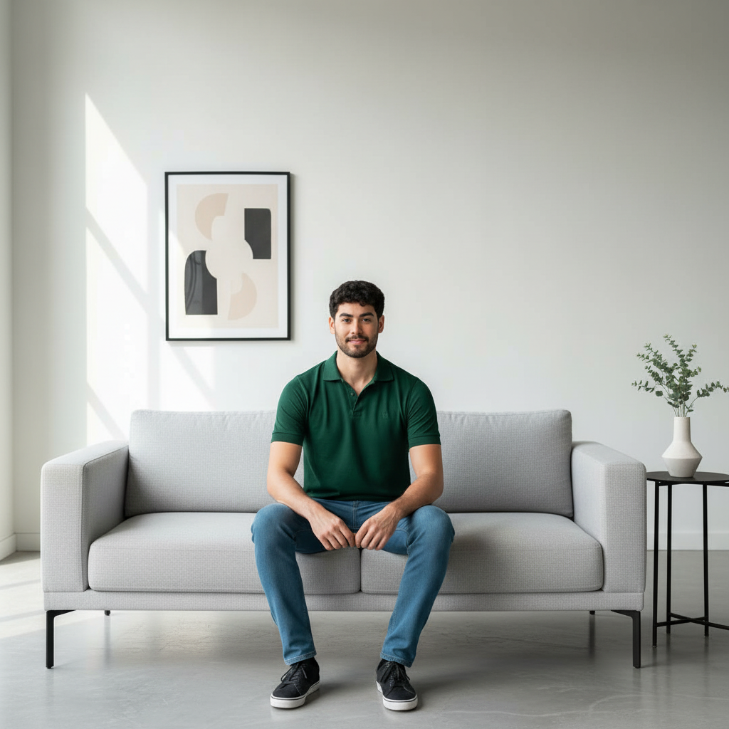 Camiseta Polo 303 Hombre Lec Lee - Verde Oscuro