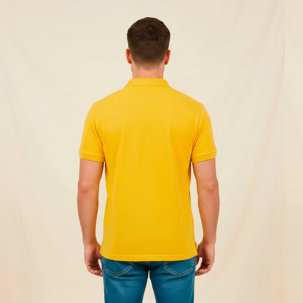 Camiseta Polo Mundial Lec Lee Amarilla