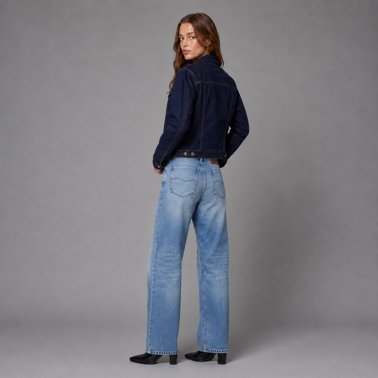 Chaqueta Clásica Mujer Lec Lee Azul Oscuro