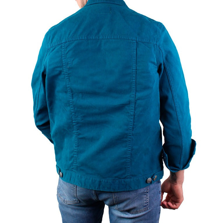 Chaqueta En Denim Clásica Renovada Lec Lee Azul Rey
