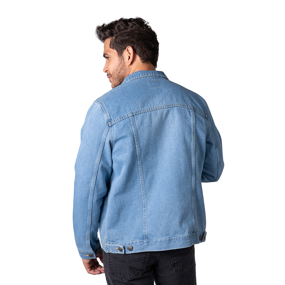 Chaqueta En Denim Clásica Renovada Lec Lee Índigo Claro