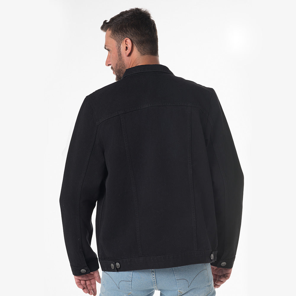 Chaqueta En Denim Clásica Renovada Lec Lee Negro