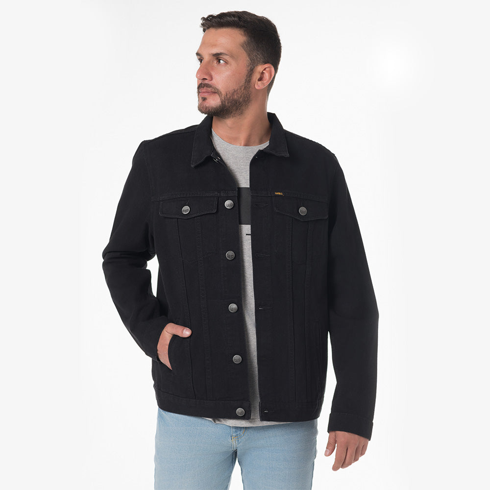 Chaqueta En Denim Clásica Renovada Lec Lee Negro