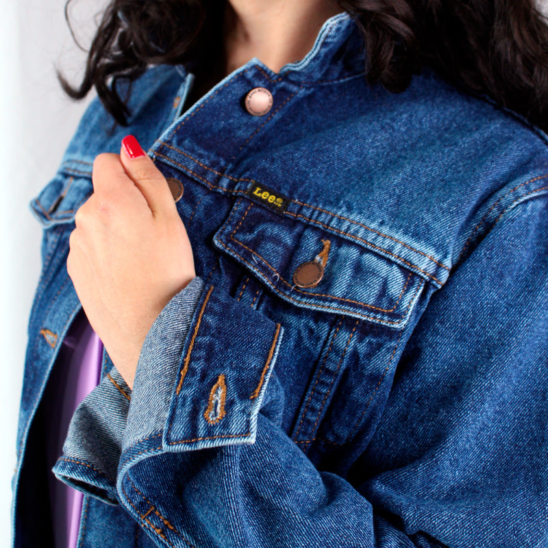 Chaqueta En Denim Clásica Para Mujer Lec Lee