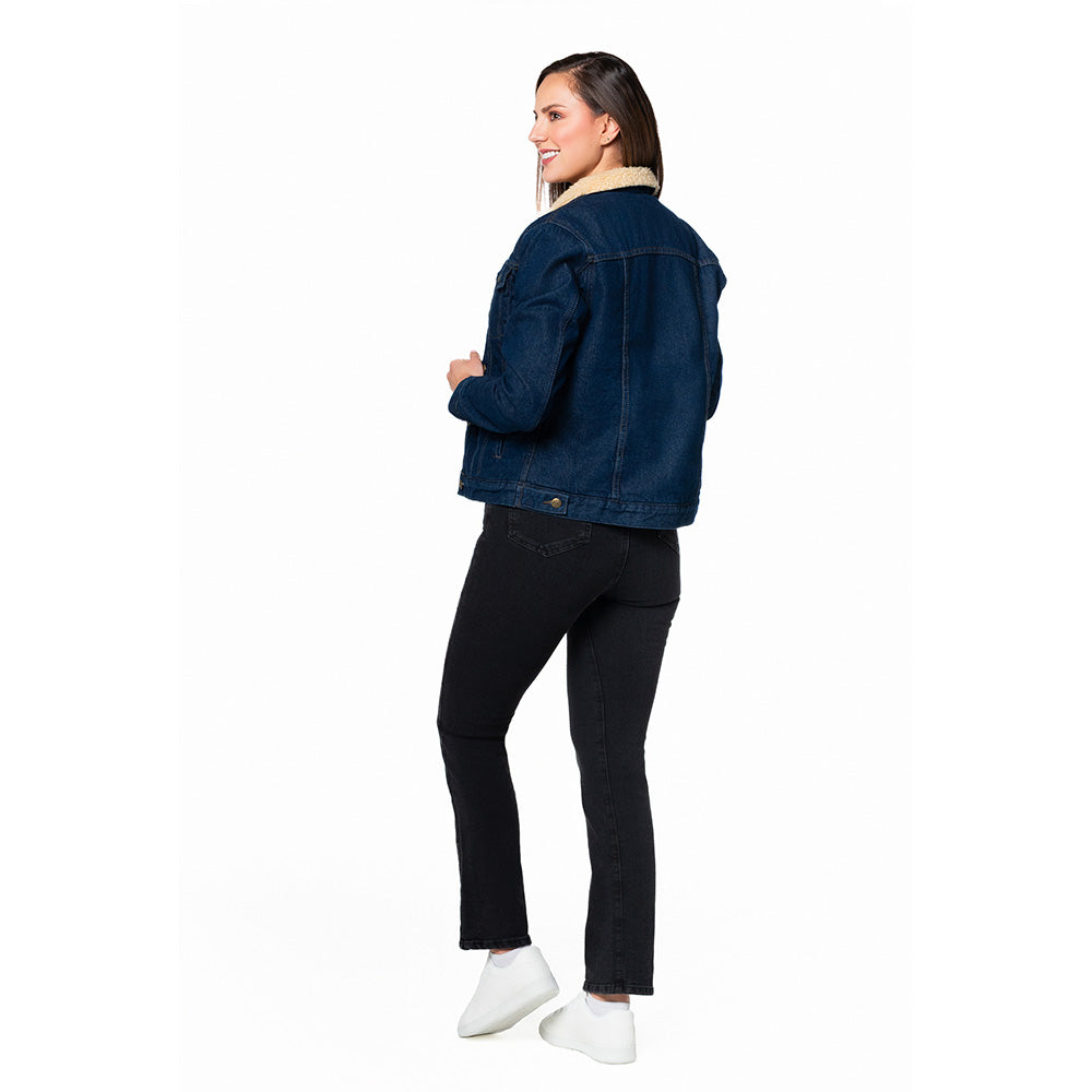 Chaqueta Denim con Ovejo