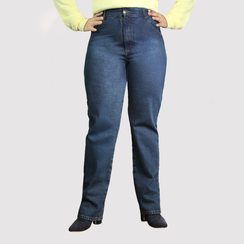 Jean Curvy Elástico Mujer Lec Lee Índigo Oscuro
